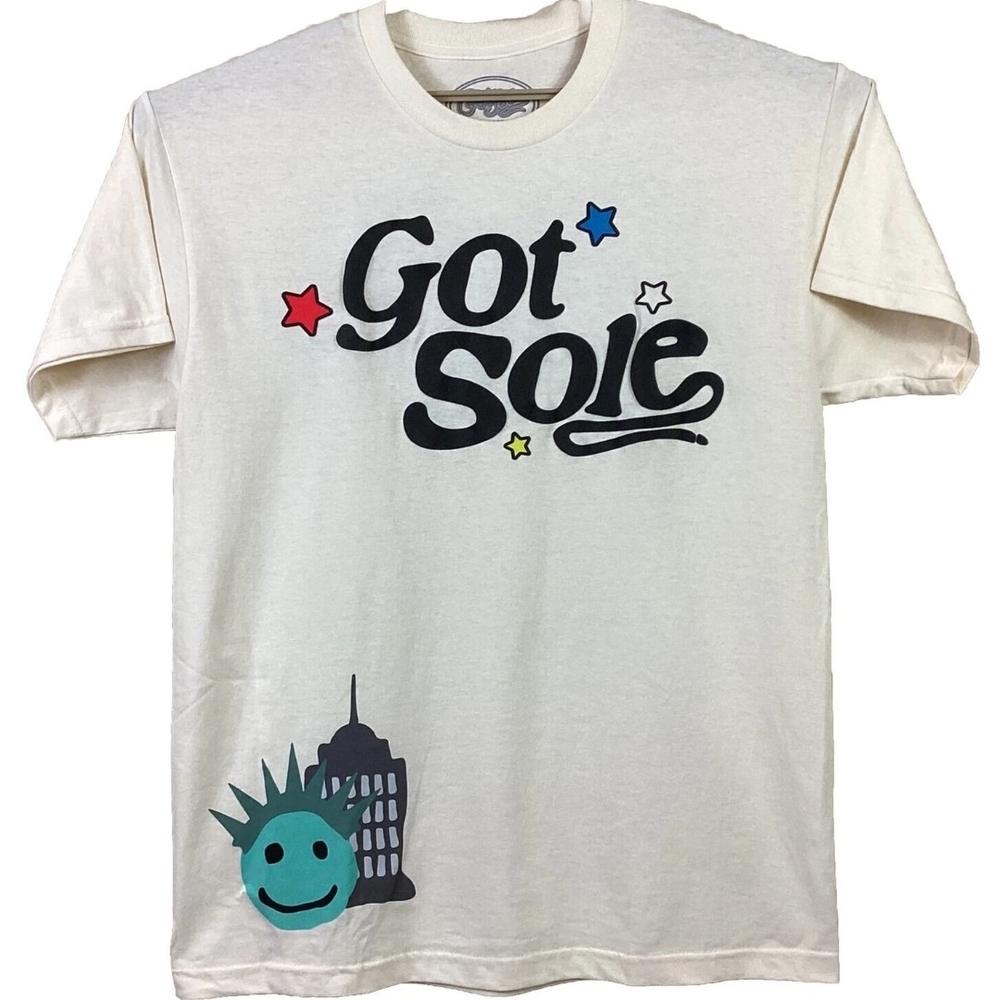 Cream Graphic Tee with Got Sole Print